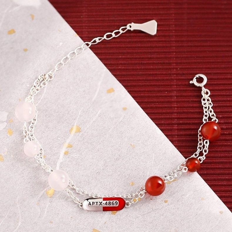 ins New Conan Kidd Same Style APTX-4869Theme Double Layer Bracelet Co-branded Anime Bracelet Jewelry