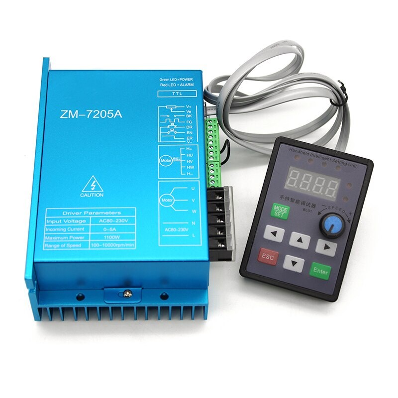 310V High Voltage High Power DC Brushless Motor Driver 220V AC Max 5A 1100W BLDC With Handheld Intel