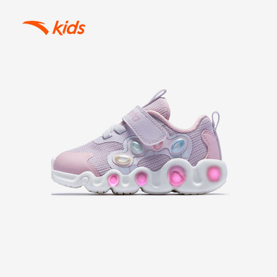 ANTA Kids Giày Thể Thao Bé Gái Size 22-27 Minianta Đế Phát Sáng, Êm Chân 3226A0011