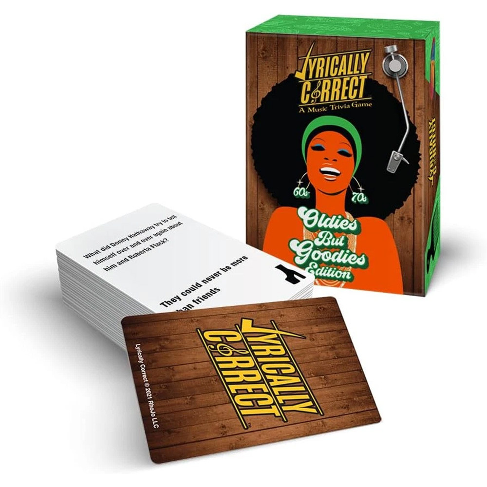 Trivia Game '60s and '70s Oldies Old Song Q&A Game Cards