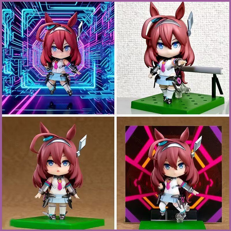 HT2 Uma Musume Pretty Derby Mihono Bourbon Kawaii Trò Chơi Hàng Hóa Nhân Vật Hành Động hoán Đổi Mặt 