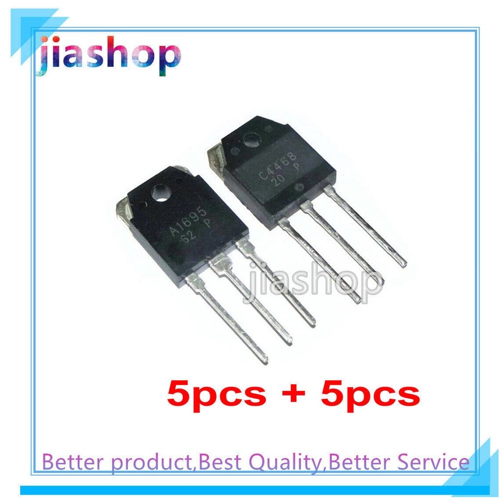 10 Cái / lốc 2SC4468 2SA1695 TO-247 5 Chiếc C4468 + 5 Chiếc a1695 Điện Transistor