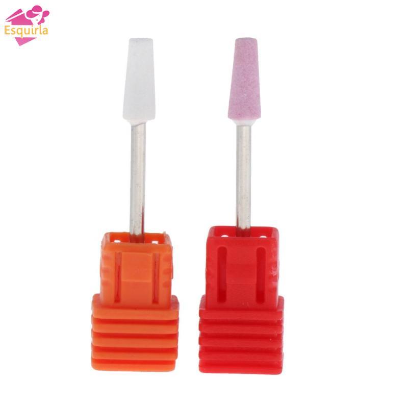 Esquirla Diamond Nail Art Drill Bit Set 3 / 32 '' Flat Top Acrylic UV Gel Head Bits