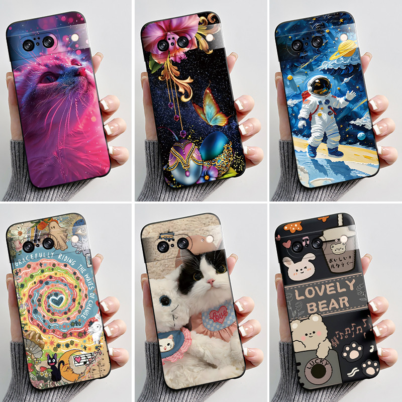 Ốp Cho Google Pixel 8 / Pixel 8 Pro Ốp Lưng Thẩm Mỹ Thời Trang Mèo Dễ Thương Silicon Mềm Chống Sốc Ố