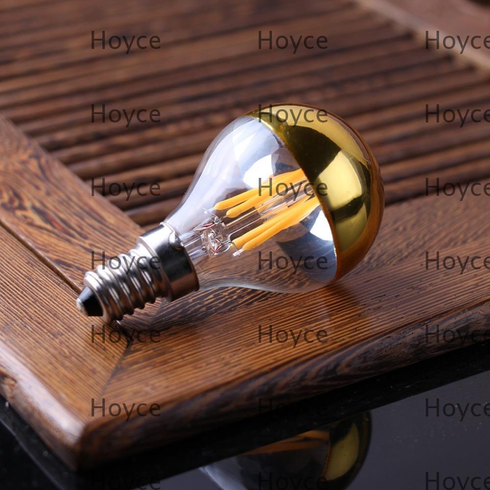 Bóng đèn pha lê HOYCE, Bóng đèn LED E12 / E14 / E26 / E27 bán mạ, Nến 2023 Trắng ấm 2200K 2700K Bóng