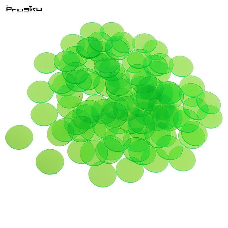 Bộ 100 Chip Bingo Tròn 3 / 4 '' Bingo Cung Cấp Mờ Cho Thẻ Bingo