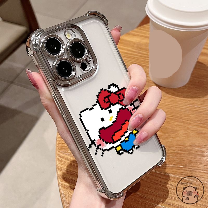 Dành Cho Xiaomi Civi 5 4 Pro 3 14 Civi Poco F5 Pro F4 F3 Ốp Lưng Điện Thoại Pixel Miệng Lớn Hello Ki