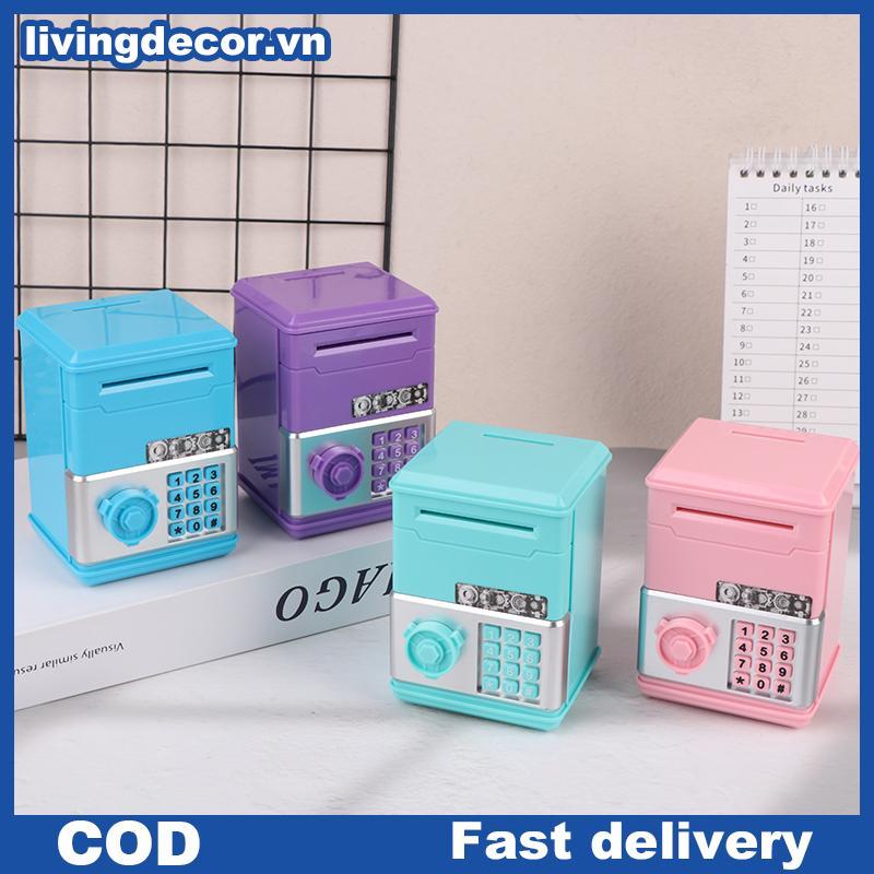 LIDE Kids Password Piggy Bank - Hộp đựng tiền xu ATM Mini dành cho đồ chơi sinh nhật cho trẻ em.