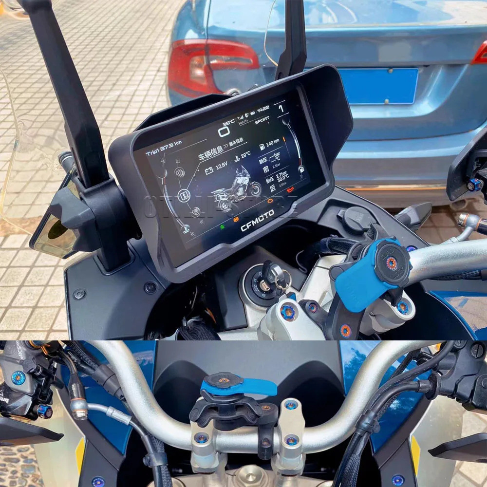 Đen Glare Bảo Vệ 2021 2022 Mới Xe Máy Phụ Kiện Màn Hình Tấm Che Đồng Hồ Bao Bảo Vệ Cho CFMOTO 800MT 