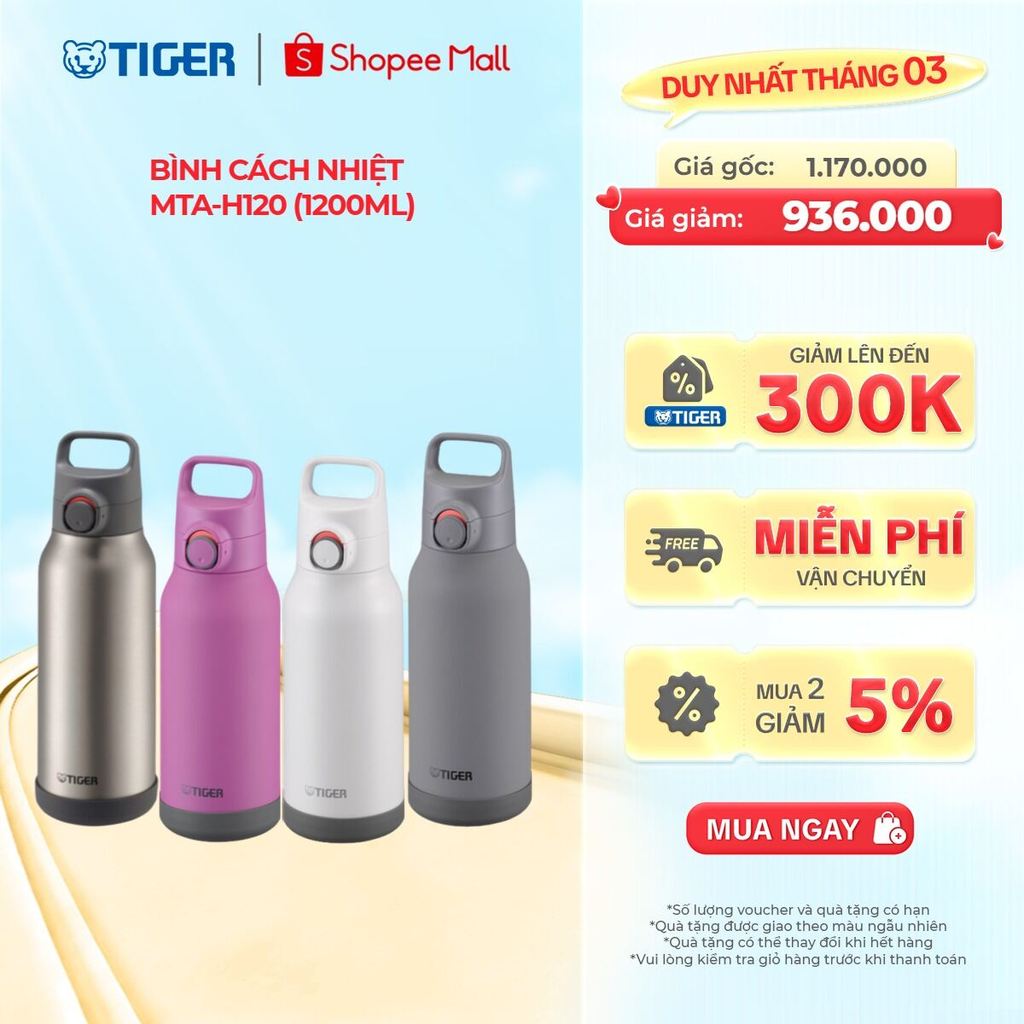 Bình Cách Nhiệt Tiger MTA-H120 (1200ml)