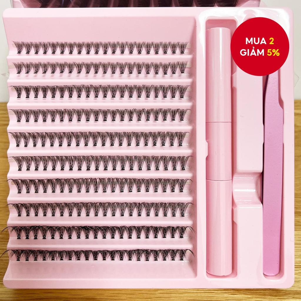 Cụm mi 200 CÁI Bộ 8-16mm Mix, 20D / 30D / 40D, Tiện ích mở rộng mi cá nhân thoải mái