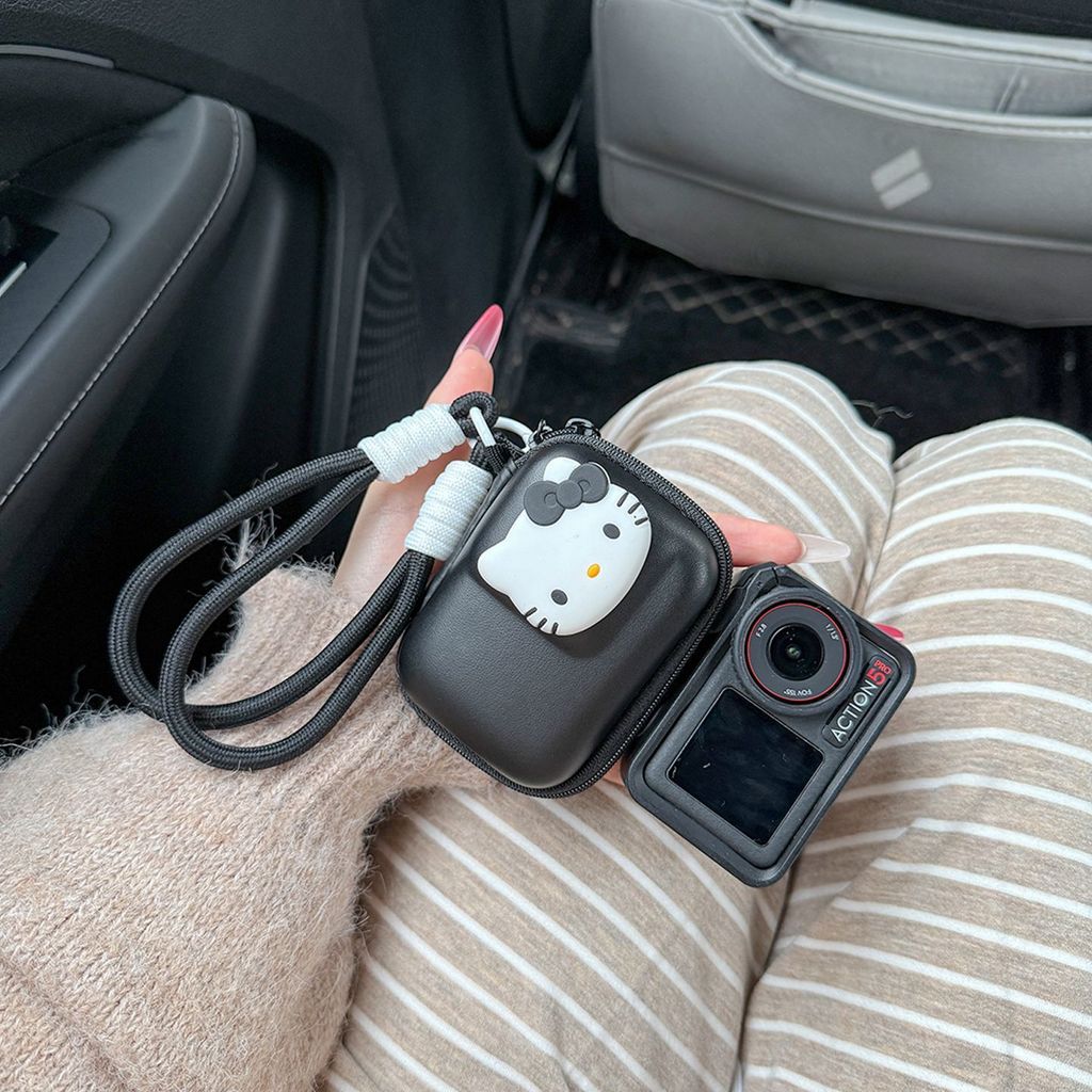 Thích hợp cho Dj osmo nano Túi lưu trữ máy ảnh đeo chéo Dây đeo di động Dj Girl Hộp lưu trữ mèo dễ t