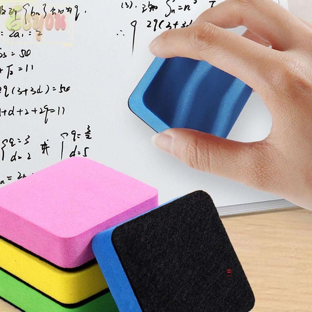 ECYOU Whiteboard Eraser, Vuông Nhiều Màu Bảng Trắng Khô Tẩy, Hoạt Hình Phấn Bảng Đen Lau Trường Văn 