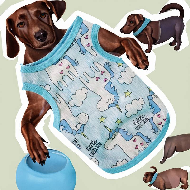 Dog Vest Microphone Clothes Summer Thin Puppy Internet Celebrity Sun Protection Ultra-Thin Four-Legg