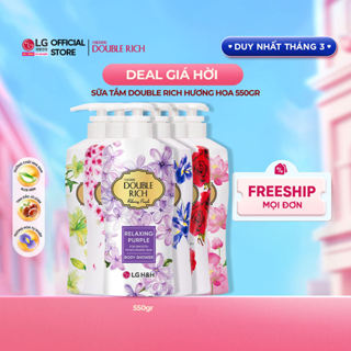 [LG Daily Beauty Official]Sữa tắm Double Rich hương hoa chiết xuất từ thiên nhiên 550ml