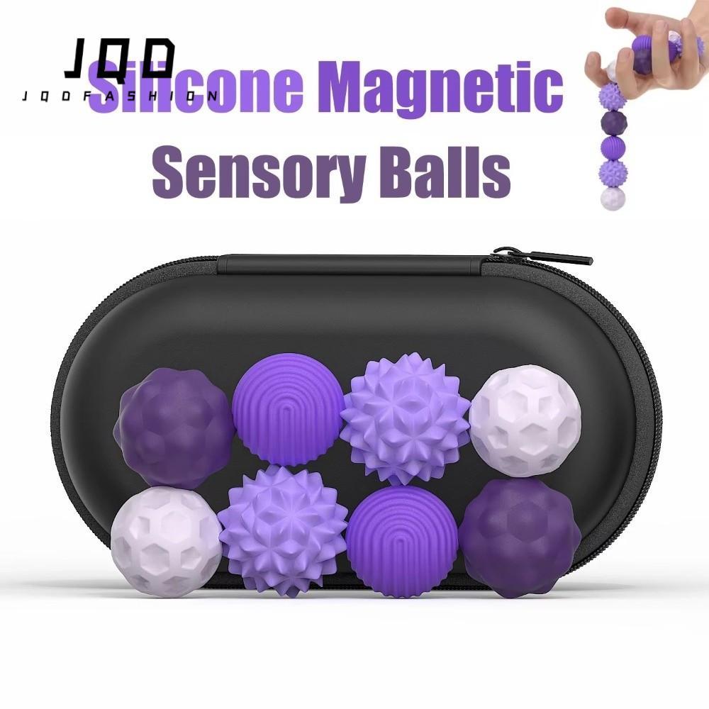 JQD Fidget Toy, Thiết kế làm dịu lo âu Bóng từ tính bằng silicon, Bóng cảm giác từ tính Chống căng t