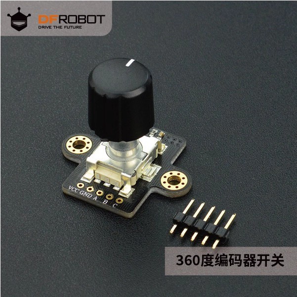 Công tắc mã hóa 360 độ DFRobot A, B Đầu ra chênh lệch pha Thích hợp Núm âm lượng Điều chỉnh ánh sáng