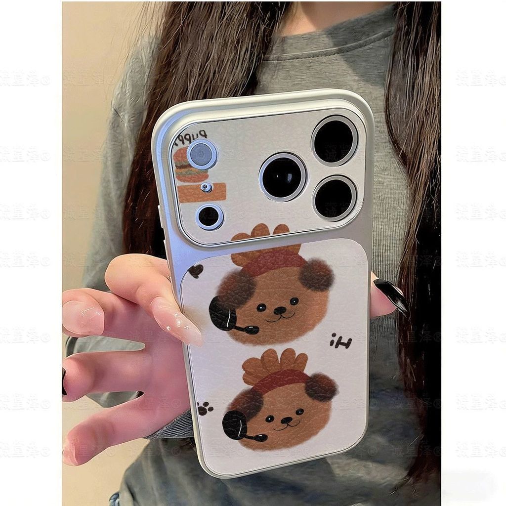 Burger Brown Bear Chống Rơi Thích Hợp Cho iPhone 17 11 Pro 12 ProMax 13 Plus 14 Pro 15 ProMax 16 Pro