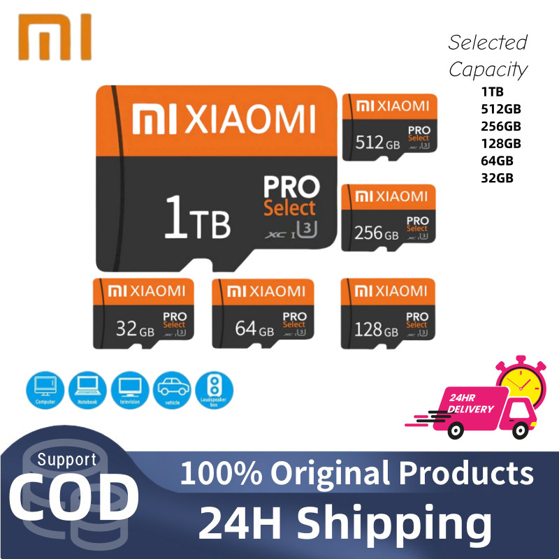 Thẻ nhớ Micro SD TF chuyên dụng cho camera giám sát Xiaomi 32GB-1TB, Class10, tốc độ cao