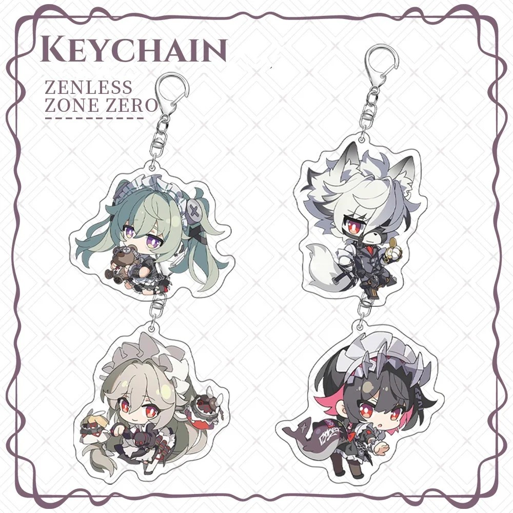 Móc khóa Zenless Zone Zero ZZZ Acrylic nhân vật Ellen Joe Lycaon Corin Rina phụ kiện treo balo quà t