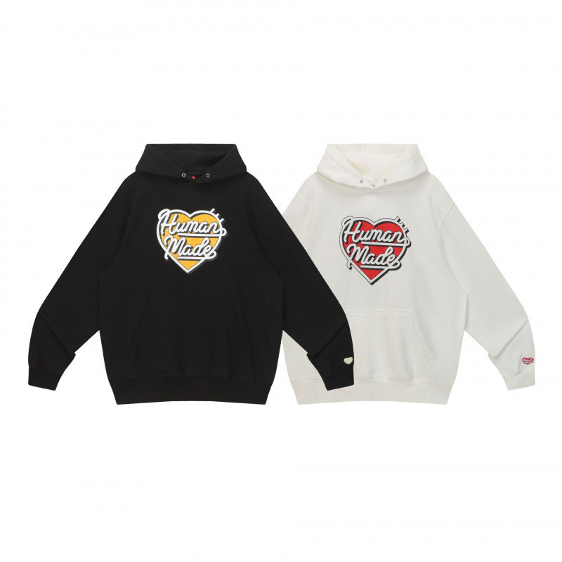 SZDZ human In Stock Autumn Winter2025New HM Japanese-style hooded fleece-lined warm sweatshirt jacke