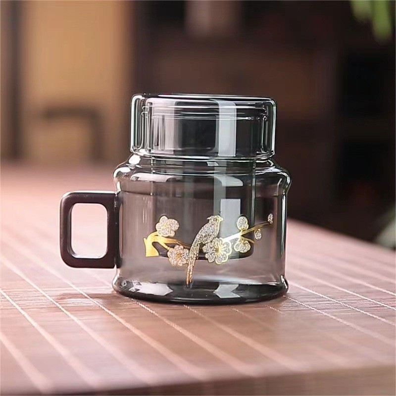 Sản phẩm mới Hàng có sẵn Kính chịu nhiệt Pier Pot Mini Pier Pier Pier Pier Cup Cốc ba mảnh Ấm trà Ấm