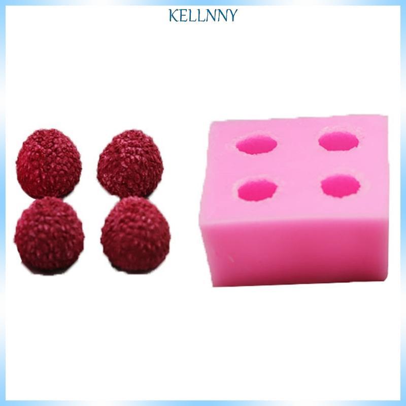 Kelln Lychee Khuôn Silicon Lychee Fondant Bánh Khuôn Trang Trí Bánh Cupcake Toppers