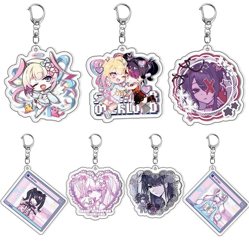 Móc khóa Needy Girl Overdose Needy Streamer Overload K-Angel Ame-chan Mica Acrylic Anime Game Chibi 
