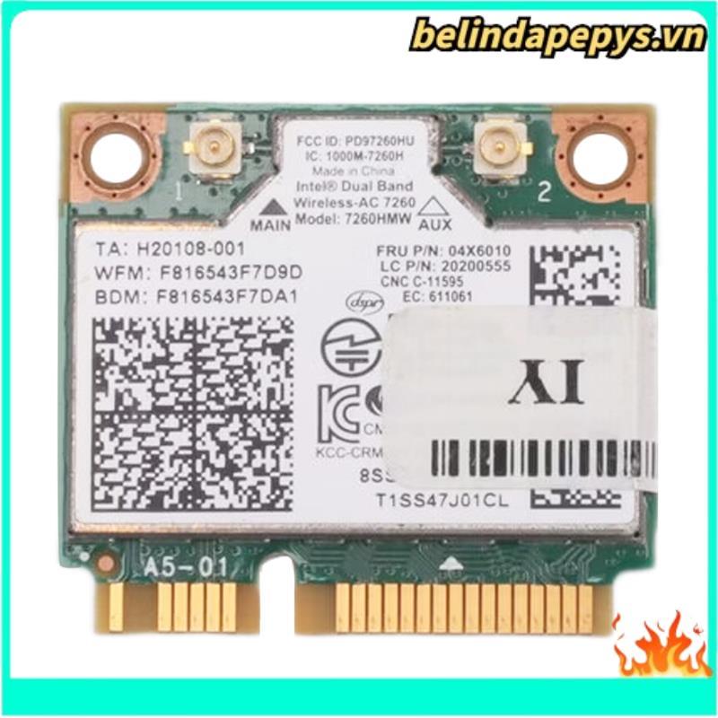 Notebook Tích Hợp Thẻ Không Dây Cho 7260HMW 7260AC 867M Dual Band 5G Thẻ Không Dây BT4.0 Cho 04X6090