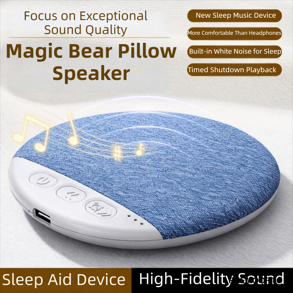 Máy Âm Thanh REEMOOR, Để Ngủ Tốt Hơn Siêu Mỏng Dưới Gối Loa Bluetooth, Âm Thanh Stereo Mini HiFi Độ Trung Thực Cao Bluetooth 5.4 Máy Tiếng Ồn Trắng Âm Thanh Thiên Nhiên