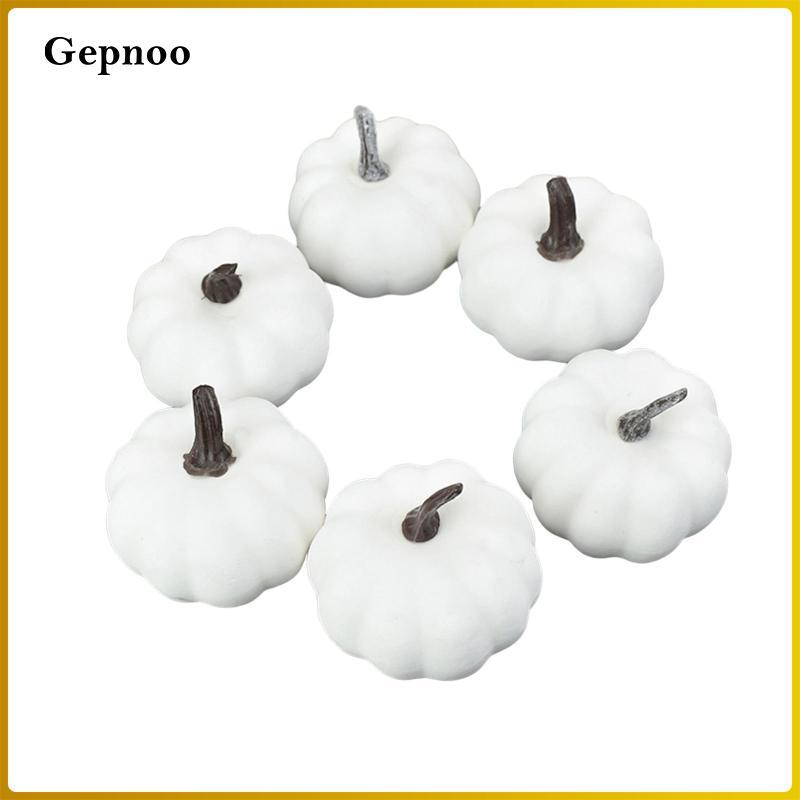 6 Chiếc Bí Ngô Giả Mẫu DIY Halloween Bọt Đạo Cụ Cho Halloween Đám Cưới Mùa Thu