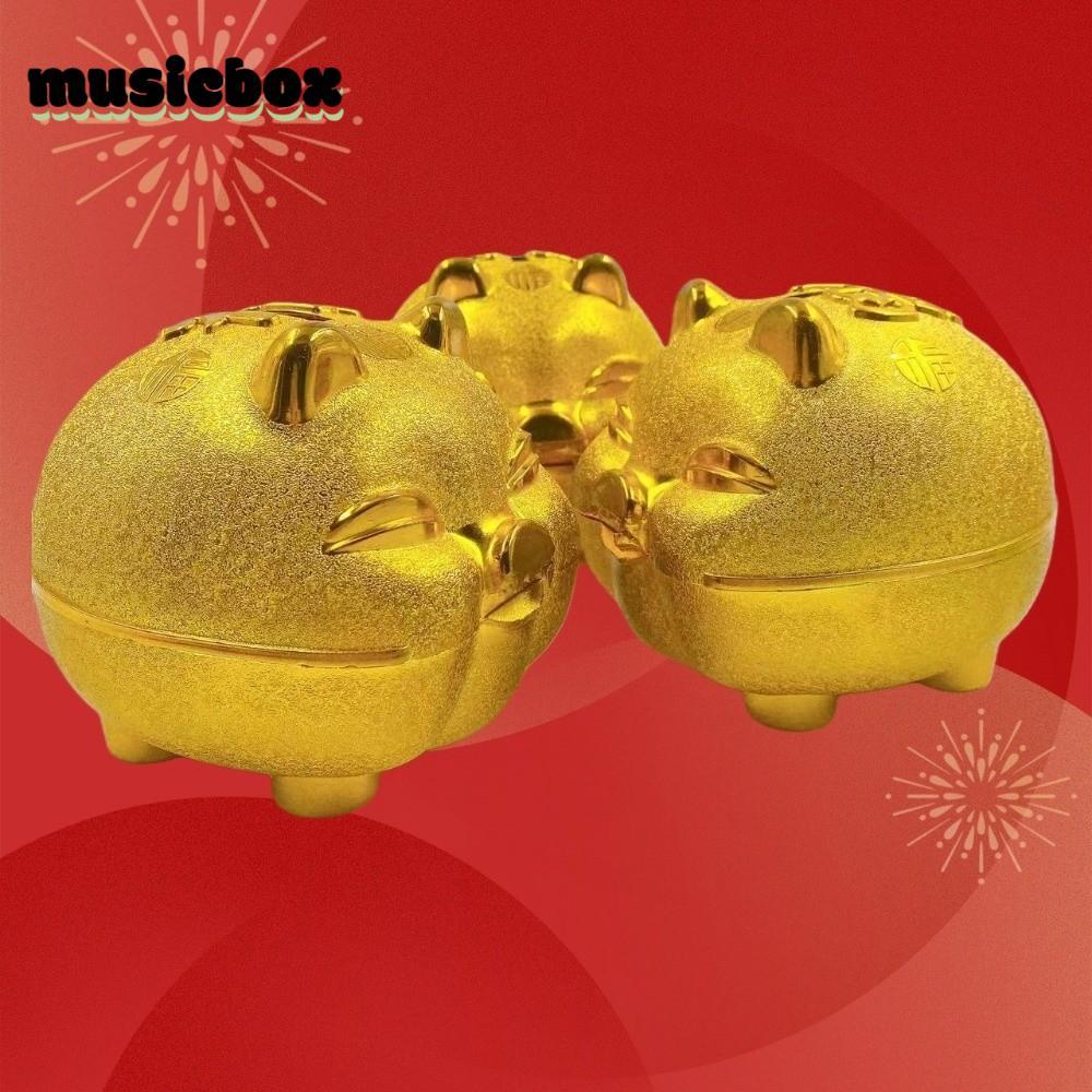 NHẠC HỘP Lợn Nhựa Heo Con, Bình Đựng Tiền Lợn Nhựa Động Vật, Bền Mờ May Mắn Lợn Đồng Xu Hộp Tiết Kiệ