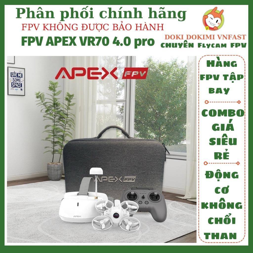 Combo FPV Tập BAY APEX VR70 4.0 Pro (ELRS - Động cơ không chổi than bền hơn)