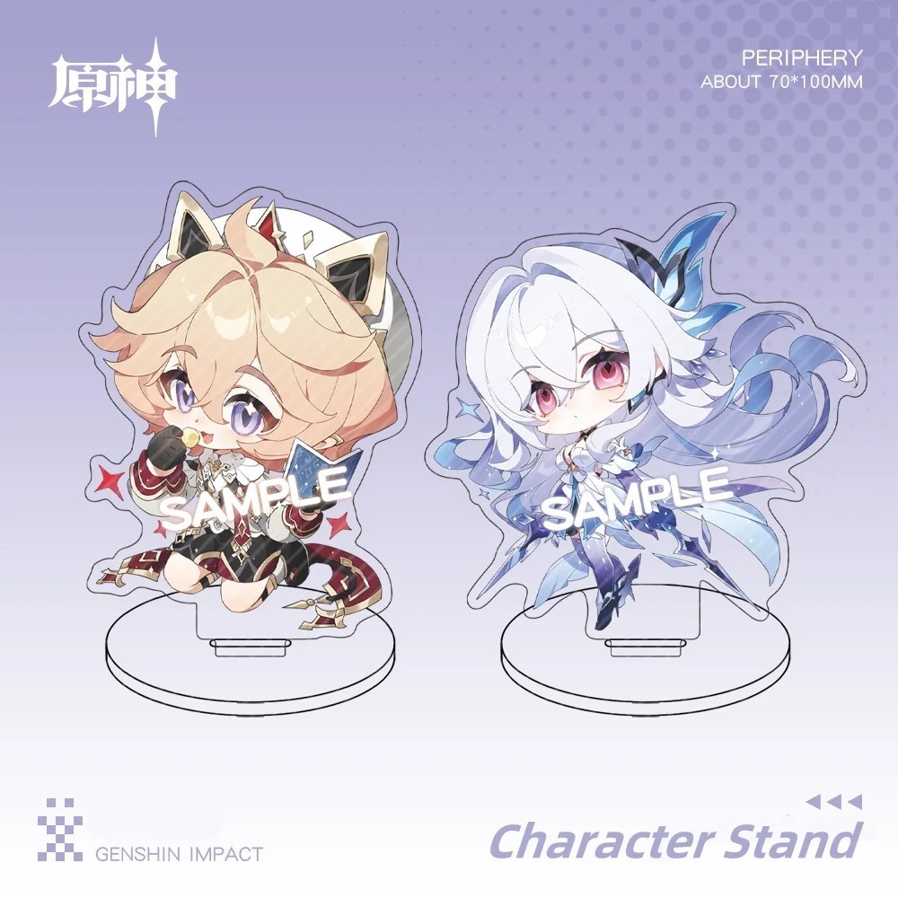 Standee Genshin Impact nhân vật Dahlia Skirk mô hình mica acrylic trang trí bàn học quà tặng anime c