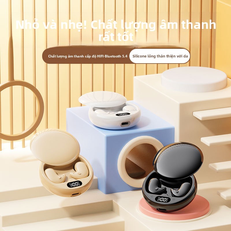 Tai nghe Bluetooth Y36 Tai nghe không dây vô hình Tai nghe Mini khử tiếng ồn khi ngủ Com