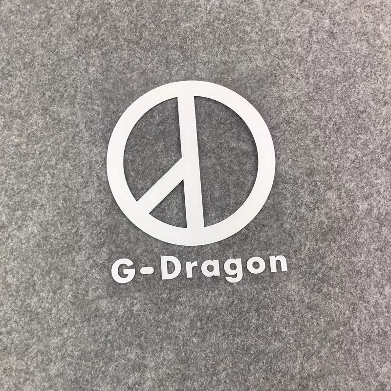 G G G-Dragon World Peace Logo GD Daisy bigbang Hỗ trợ Nhãn dán chặn vết xước trên ô tô JIE3.15 JIE