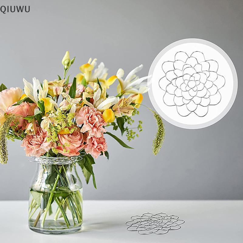 QIUWU Giá đỡ thân cây Ikebana xoắn ốc Giá đỡ thân cây Ikebana để sắp xếp bình hoa Giá đỡ thân hình x