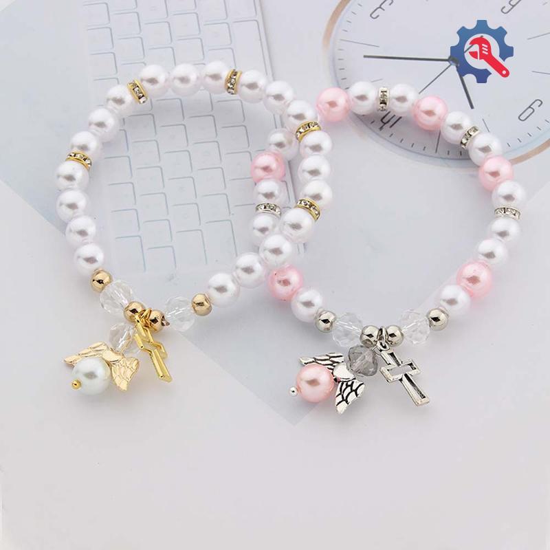 [GEX] Baby Shower Favor Christening Bracelet Angel Baby Shower Girl Boy Baptism [TH]
