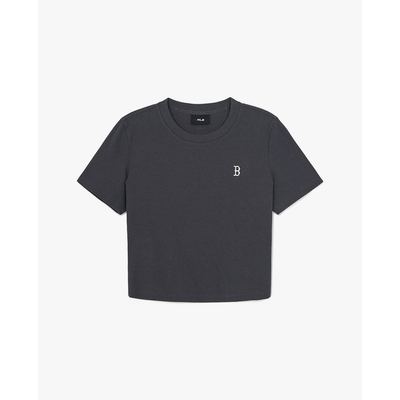 MLB - Áo croptop nữ cổ tròn tay ngắn Vintage_3FTSB0663-43CGD