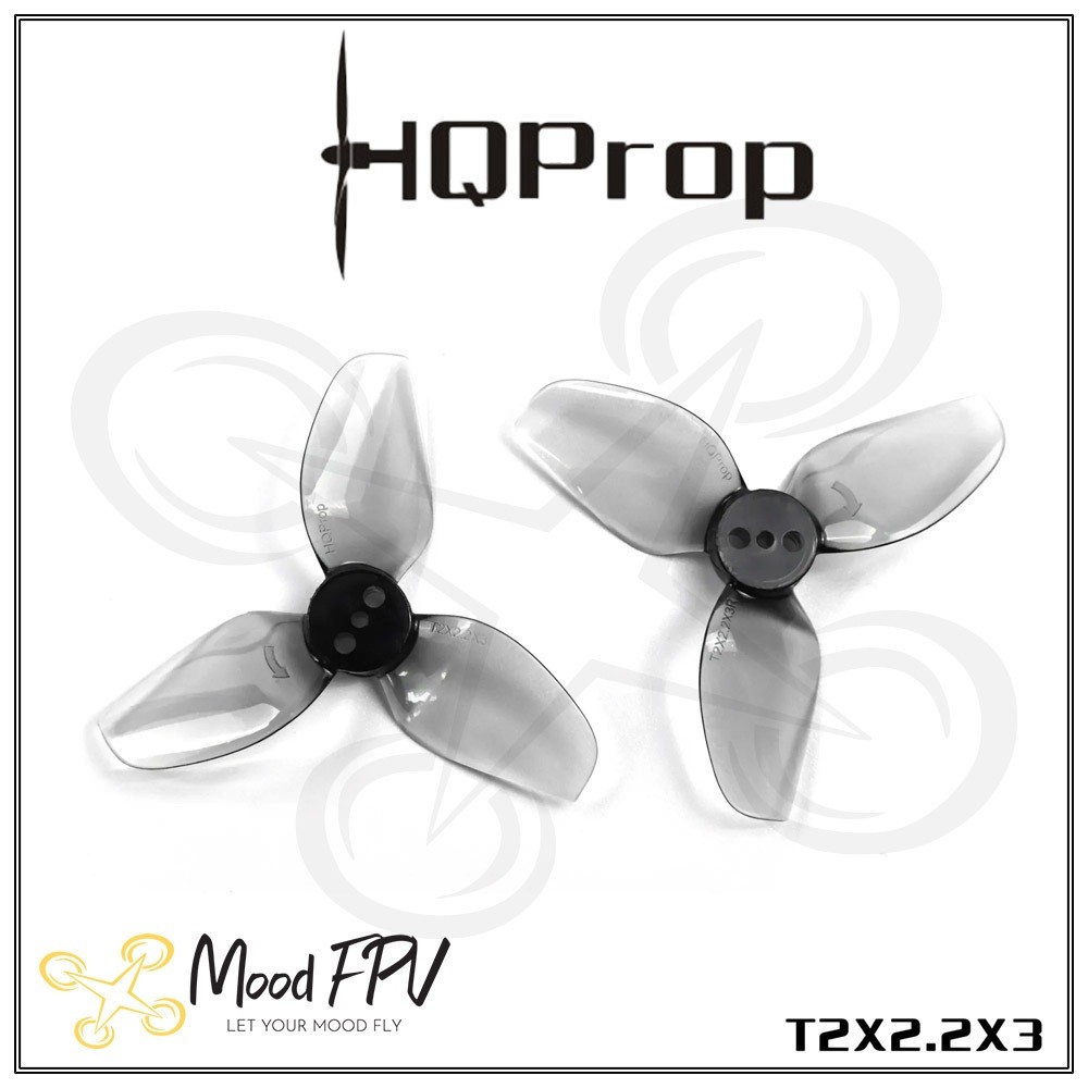 Cánh Quạt HQProp T2X2.2X3 Grey (2CW+2CCW)-Poly Carbonate 2inch | Bộ 4 Cánh