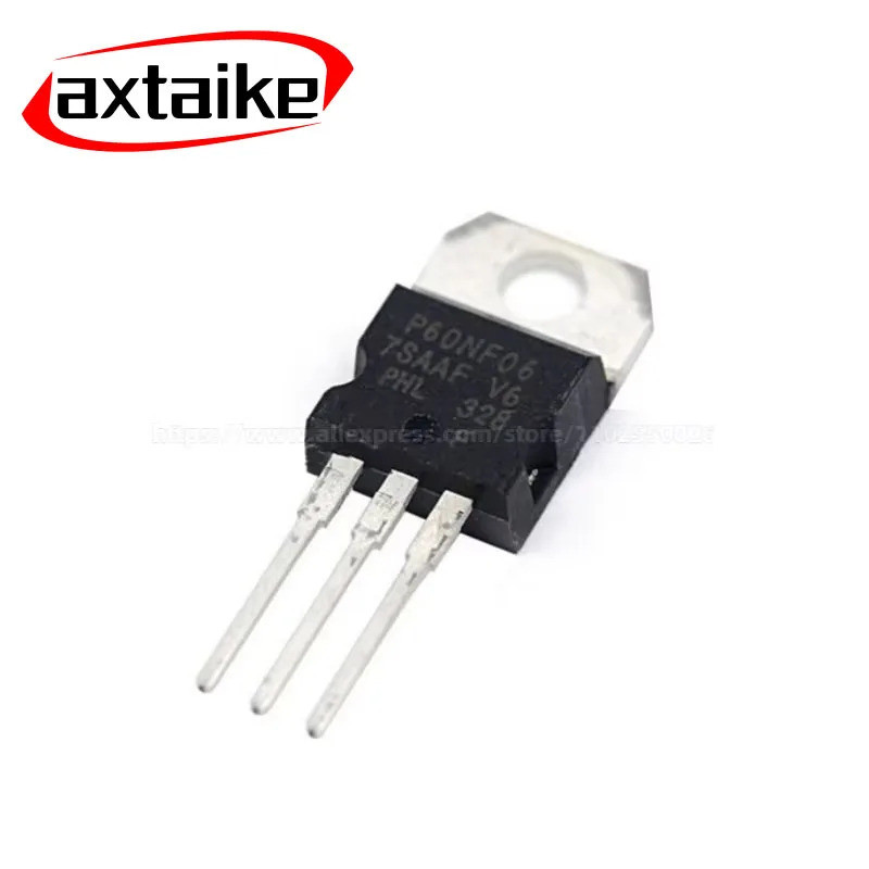 10 CÁI STP65NF06 STP60NF06 STP55NF06 TO220 P65NF06 P60NF06 P55NF06 55A 60A 65A 60V N-channel Power M