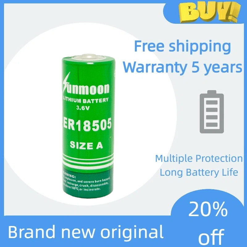 SUNMOON ER18505 Pin 3.6V Cho Đồng Hồ Đo Nhiệt Lượng Và Đồng Hồ Đo Lưu Lượng Khí Pin Mới