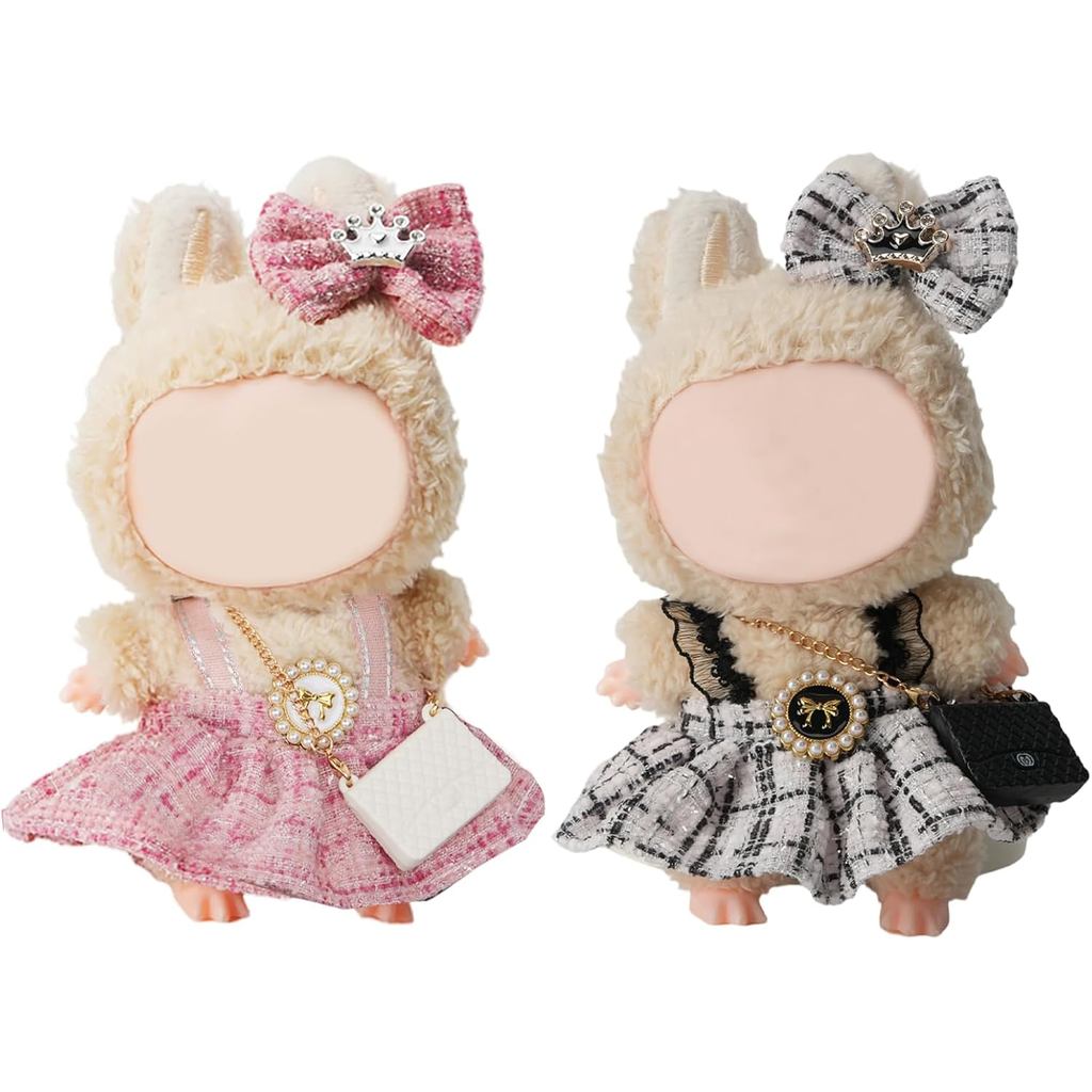 2 Gói Quần Áo Búp Bê (KHÔNG Búp Bê), Phụ Kiện Trang Phục Dễ Thương Búp Bê 17cm kèm, Bộ Quần Áo Nhỏ C