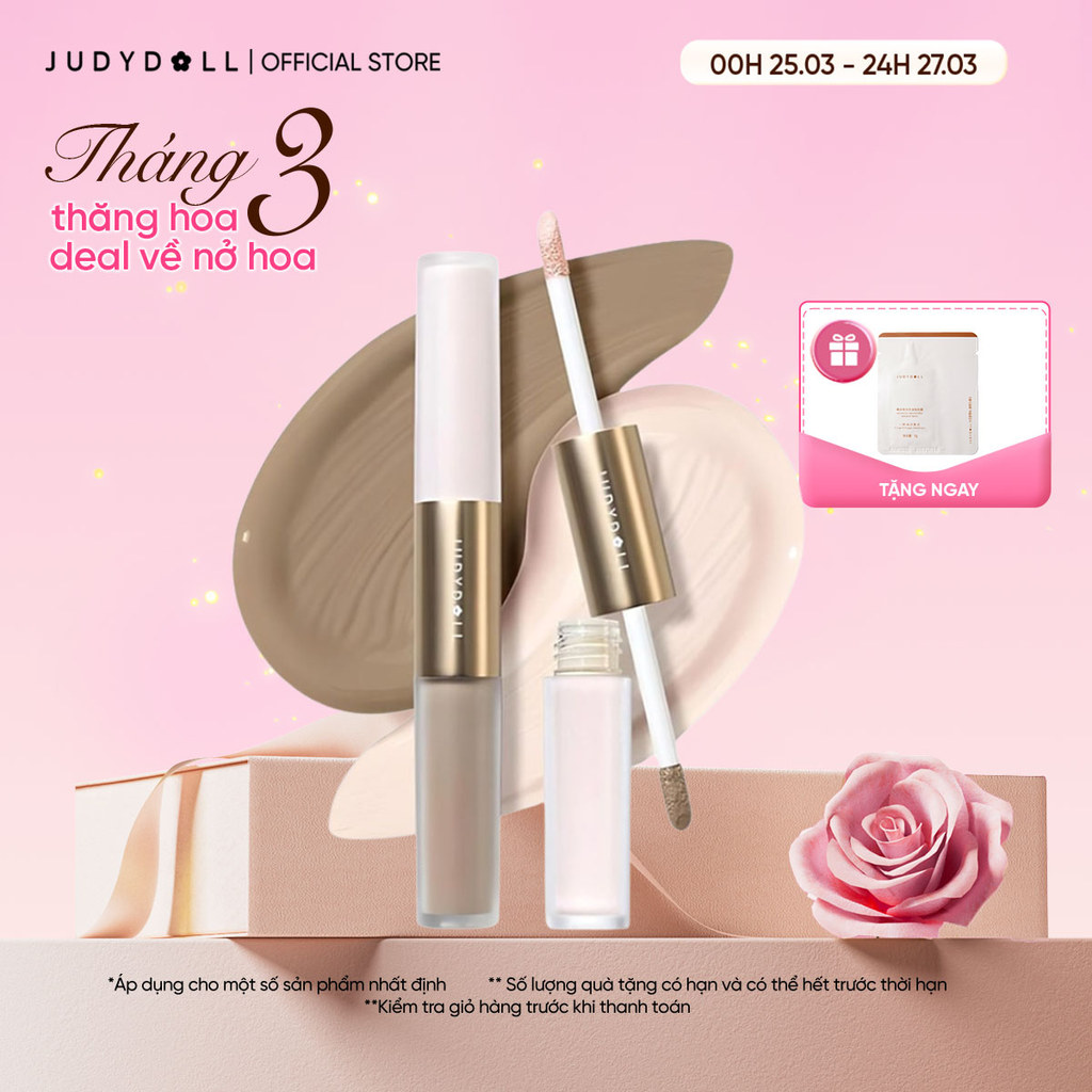 [NEW] JUDYDOLL Kem Tạo Khối & Bắt Sáng 4.8g Lâu Trôi Tự Nhiên Dạng Lỏng Dễ Sử Dụng Cho Người Mới Bắt Đầu