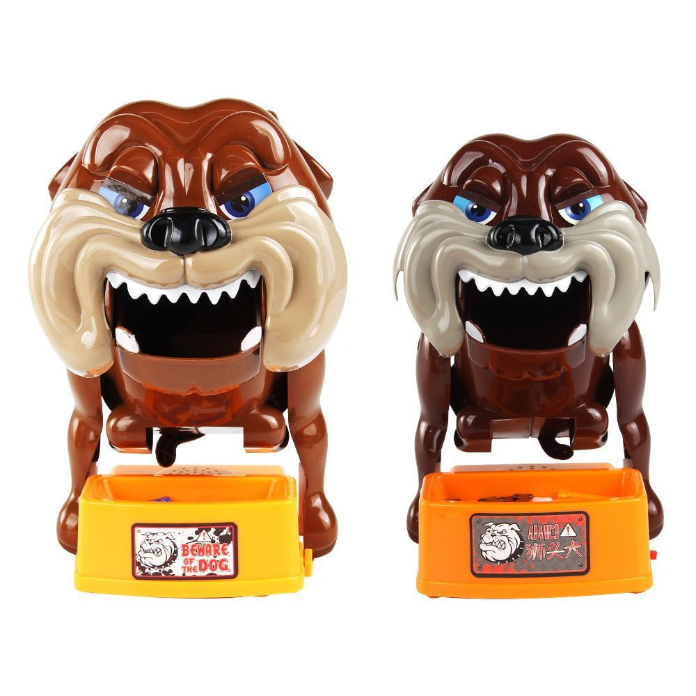Medium-sized desktop creative new toy fierce dog and tiger game toy12y Mischievous dog beware of bit