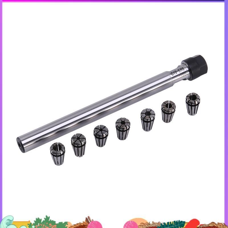 C10 Er8A 100L Collet Chuck Holder + 7 Cái Er8 Spring Collet Set