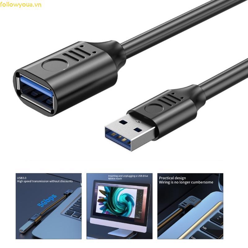 Cáp nối dài USB Fol USB 3 0 Nam sang Nữ Tốc độ 5Gbps Dữ liệu USB 90 độ