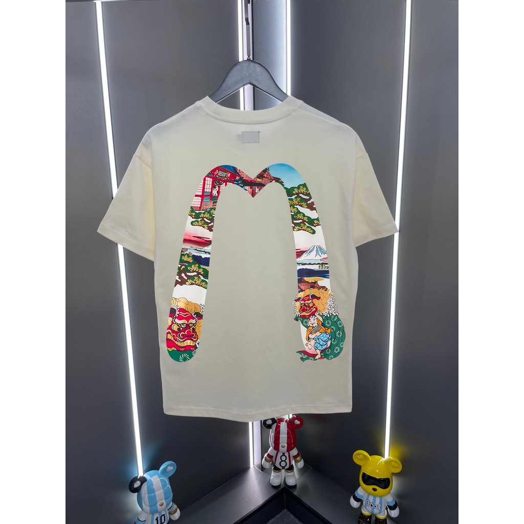 Áo sơ mi nam EVISU/Fushen size 6XL, cổ điển thể thao, form rộng rãi