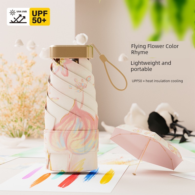 🔥 ngoài trời 🔥 ô chống tia uv ô che mưa gấp gọn cute có hàng sẵn không thấm nước ô gấp gọn mini Dù g