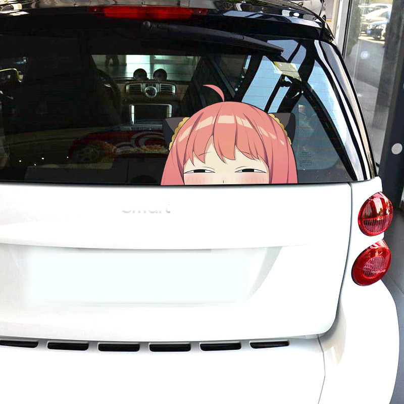 [Cartoon Waterproof Stickers] Reflective Spy Play House Bumper Stickers Secondary Pain Car Stickers 